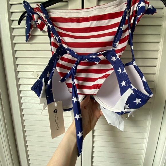 Bikini. Stars and Stripes, American flag, patriotic red, white and blue. - Picture 6 of 11